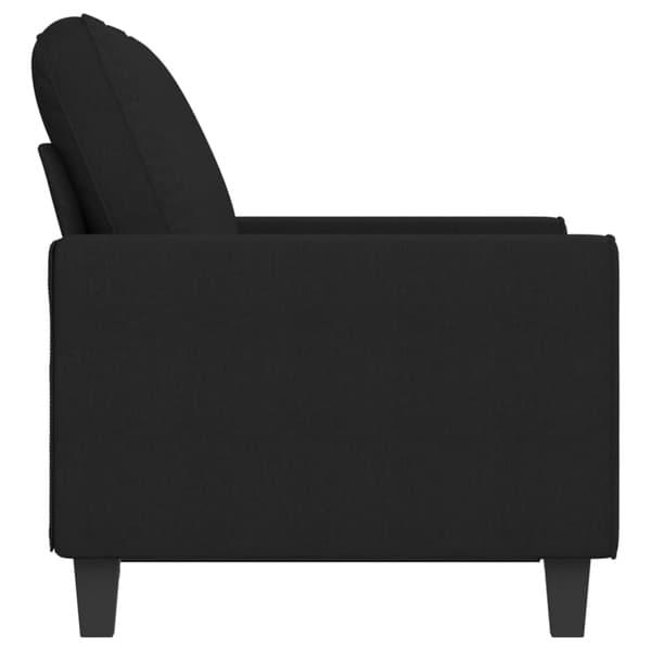 vidaXL 2-sitssoffa ljusgrå Svart 120 cm tyg