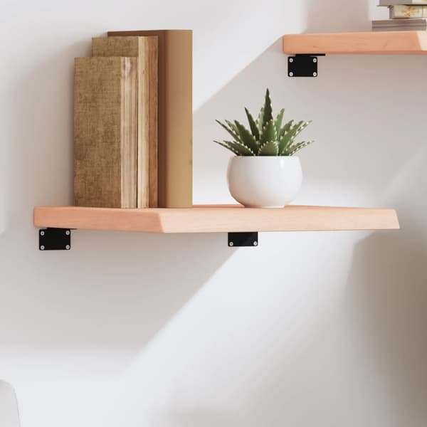 vidaXL Hyllplan 40x40x(2-4) cm obehandlad massiv ek