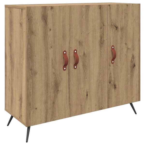 vidaXL Serviesskap Artisan Eik 89,5 x 34 x 80 cm Konstruert tre