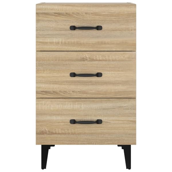 vidaXL Nattbord sonoma eik 40x40x66 cm konstruert tre