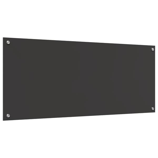 vidaXL Köksskydd Mörkgrå 120 x 50 cm härdat glas