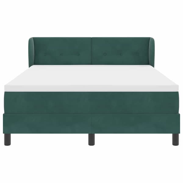 vidaXL Box Spring-säng med madrass Mörkgrå 80x200 cm Sammet