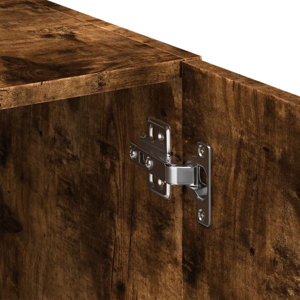 vidaXL Highboard røkt eik 80x42,5x249 cm konstruert tre
