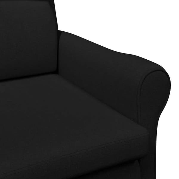 vidaXL fåtölj Svart tyg