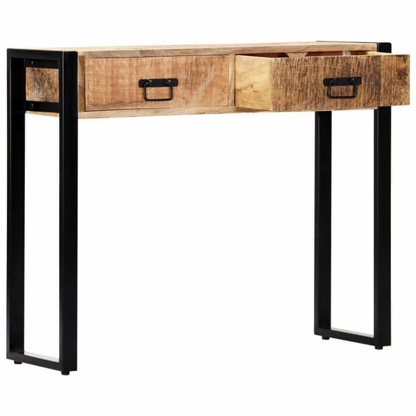 vidaXL Konsollbord 90x30x75 cm heltre mango