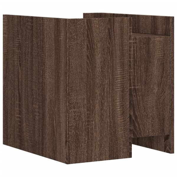 vidaXL Nattbord brun eik 45x50x50 cm konstruert tre