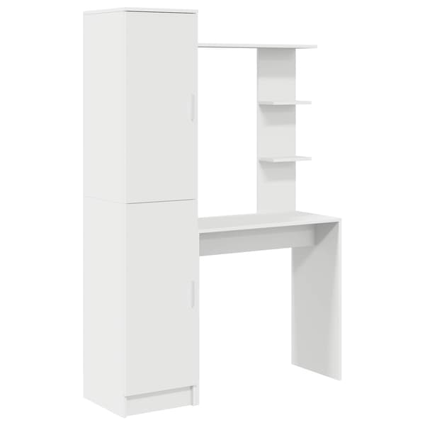 vidaXL Skrivebord 2 pcs Hvit