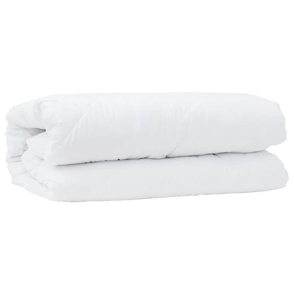 vidaXL 2-i-1 Duntäcke Vit 155 x 200 cm Polyester