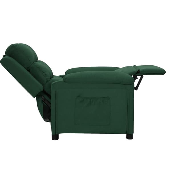 vidaXL Reclinerfåtölj mörkgrön tyg