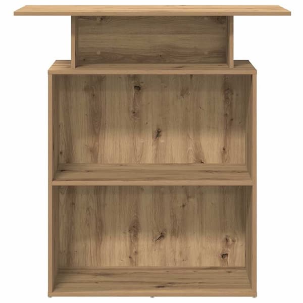 vidaXL Receptionsdisk artisan ek 100x40x104 cm konstruerat trä