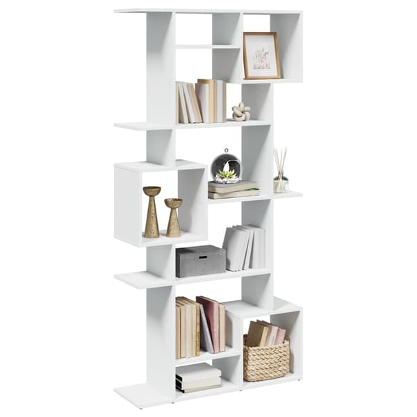 vidaXL Bokhylle hvit 92x29x188 cm konstruert tre