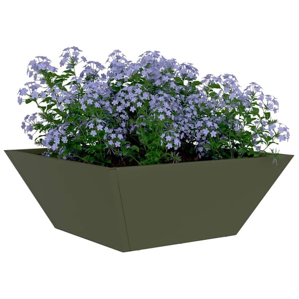 vidaXL Hageblomsterpotte 5 pcs Olivengrønn 40 x 40 x 15 cm