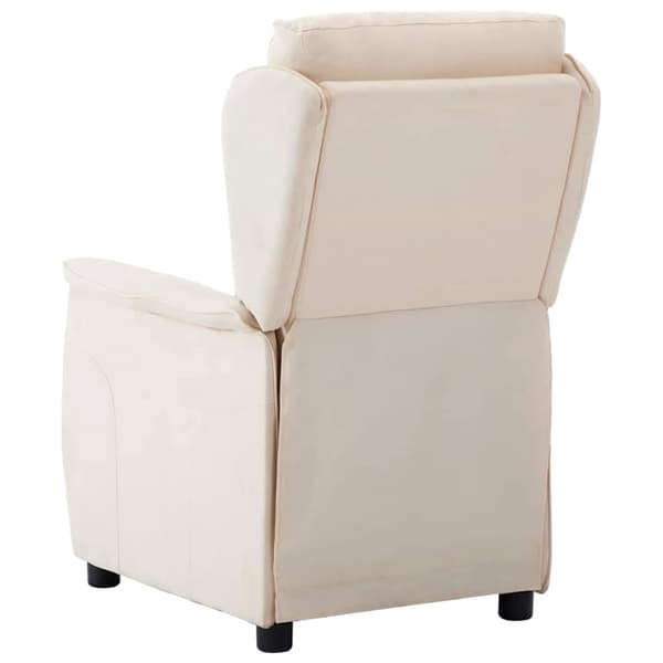 vidaXL Reclinerfåtölj Kräm 66.5 x 94 x 101.5 cm Polyester