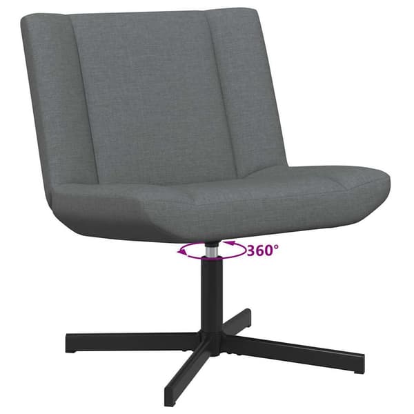 vidaXL Skrivstol Mörkgrå 63 x 75 x 76 cm tyg