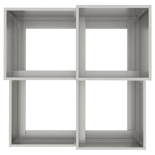 vidaXL Hageblomsterpotte sølv 80 x 80 x 60 cm Rustfritt stål