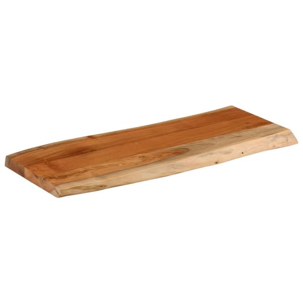 vidaXL Bordsskiva 90x40x3,8 cm rektangulär massiv akacia rustik kant