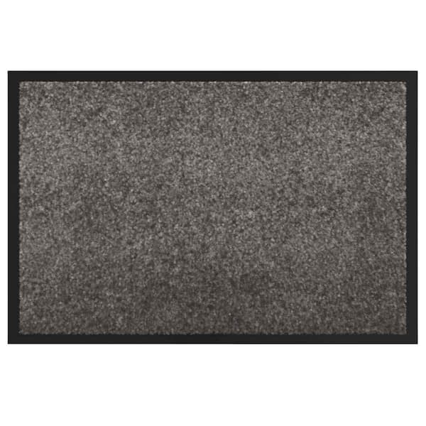 vidaXL Dørmatte Lysegrå 60 x 40 x 1.2 cm Teddy-stoff