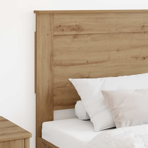 vidaXL Hodegavl med hodegjerde Artisan Eik 75 cm Konstruert tre