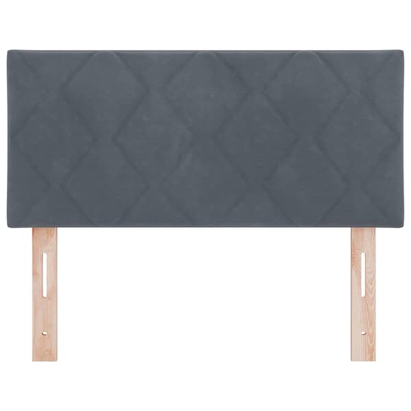 vidaXL Huvudgavel Mörkgrå 90 cm Sammet