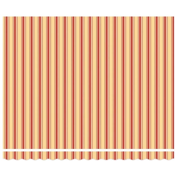 vidaXL Utfällbar markis Gul och Orange 400 × 300 cm