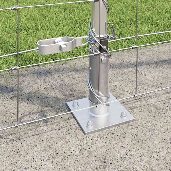 vidaXL Stängselstolpe Galvaniserad 25 x 1,4 m Stål