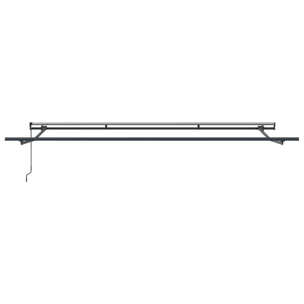 vidaXL Utfällbar markis orange och brun 450 × 350 cm