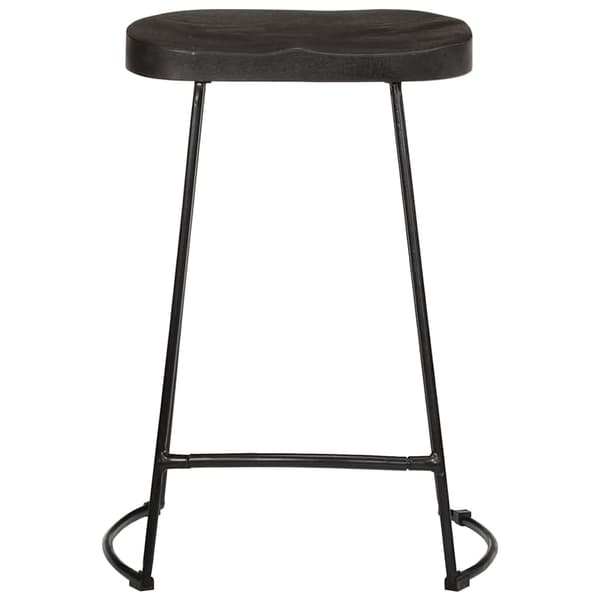 vidaXL Barkrakker 2 stk sort 45x40x62 cm heltre mango