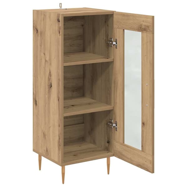 vidaXL Serviesskap artisan eik 34 x 34,5 x 90 cm Konstruert tre