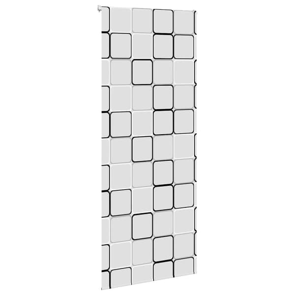 vidaXL Rullgardin för dusch 90x240 cm tyg bredd 86 cm