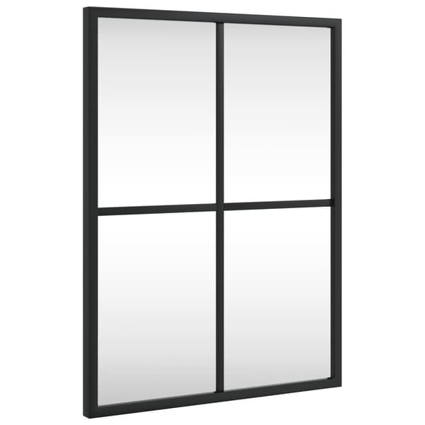 vidaXL Väggspegel svart 30x40 cm rektangulär järn