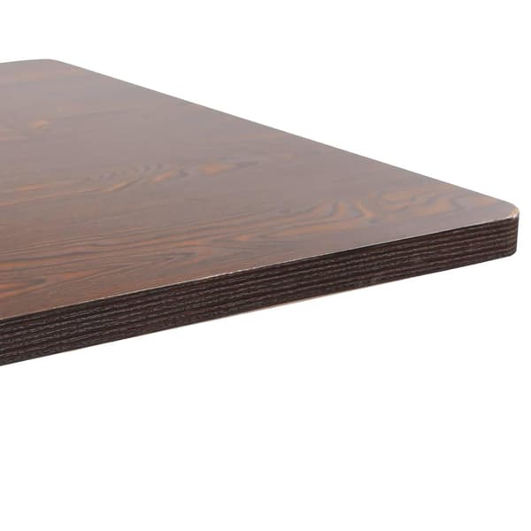 vidaXL Bistrobord mørkebrun 80x80 cm MDF