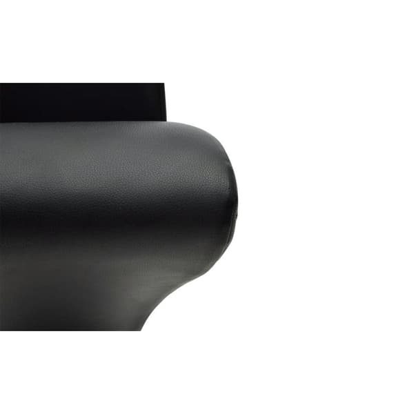 vidaXL Matstolar 2 st svart konstläder