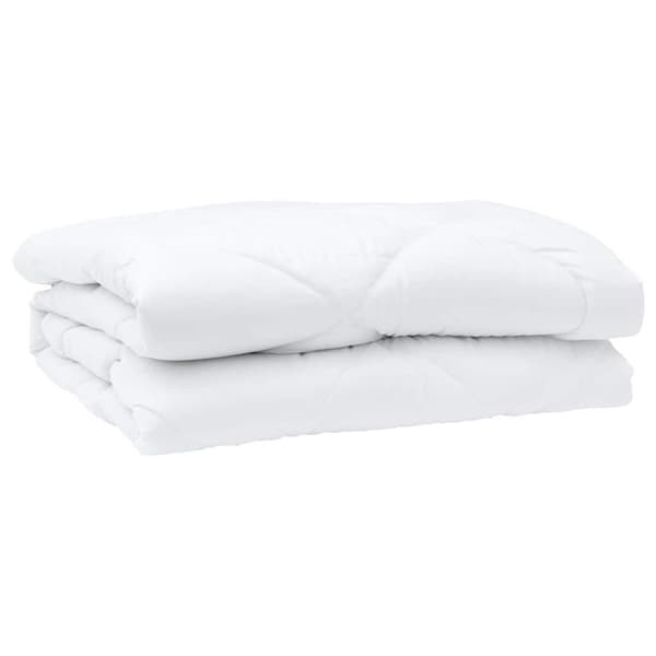 vidaXL Täcke med kudde 3 st Vit Mikrofiber