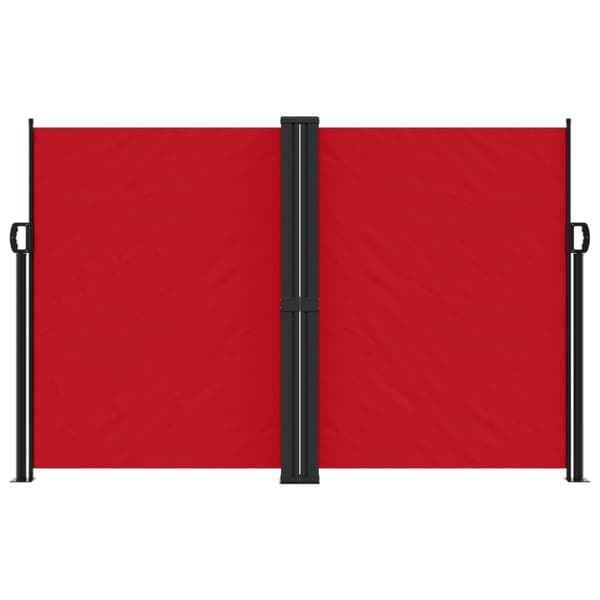 vidaXL Infällbar sidomarkis röd 160x1200 cm