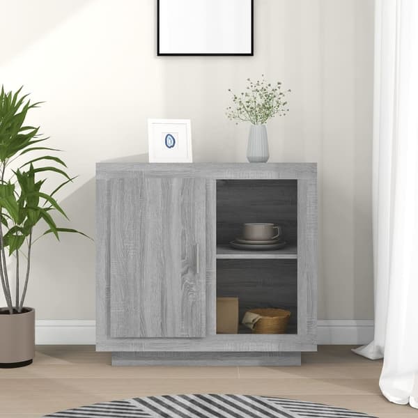 vidaXL Skjenk grå sonoma 80x40x75 cm
