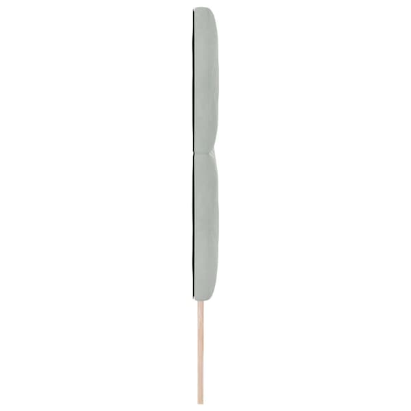 vidaXL LED huvuddyna Ljusgrå 180 cm Sammet