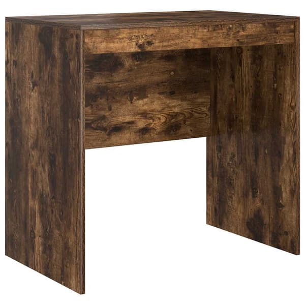 vidaXL Skrivebord Røkt eik 80 x 50 x 76 cm