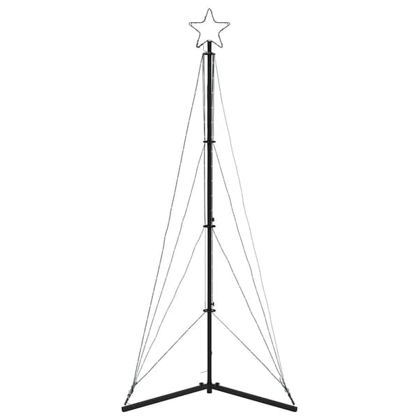 vidaXL LED julgran 363 LEDs blå 182 cm