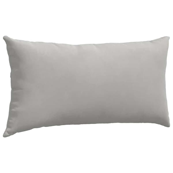 vidaXL Soffkuddar 2 st Ljusgrå 80 x 40 cm tyg