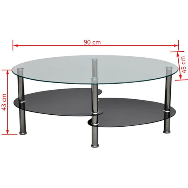 vidaXL Soffbord med exklusiv design svart