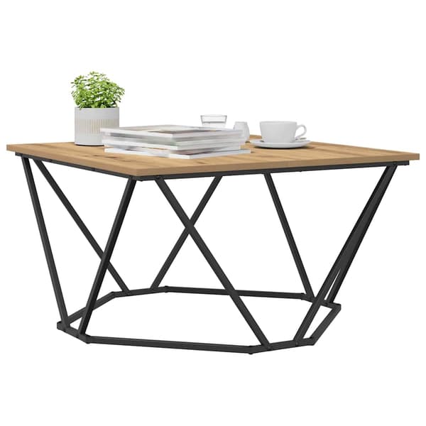 vidaXL Kaffebord Artisan Eik 80 x 80 x 45 cm
