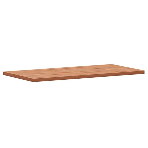 vidaXL Bordplate 100x50x2,5 cm rektangulær heltre bøketre
