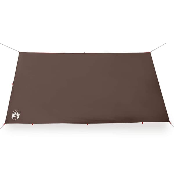 vidaXL Tarp brun 366x306 cm vattentät