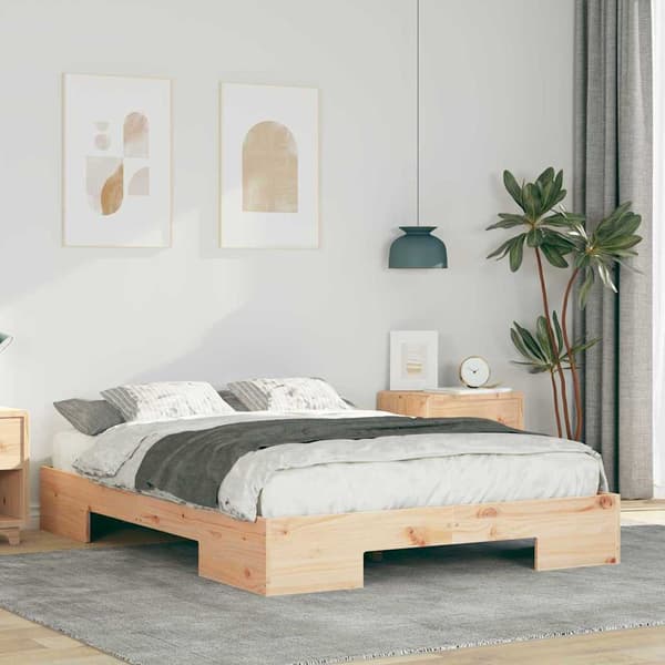vidaXL Sengestamme Brun 120 x 200 cm