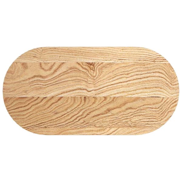 vidaXL Bordplate 80x40x4 cm oval heltre eik