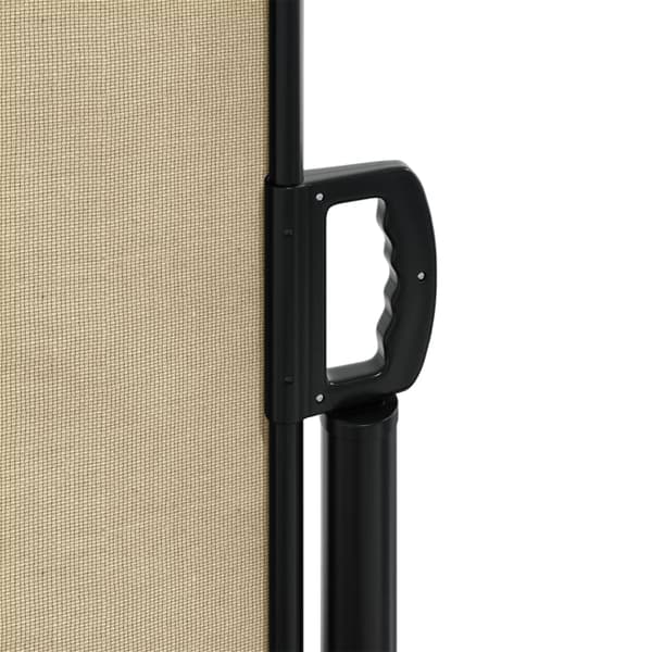 vidaXL Infällbar sidomarkis beige 120x600 cm