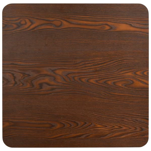 vidaXL Bistrobord mørkebrun 80x80 cm MDF