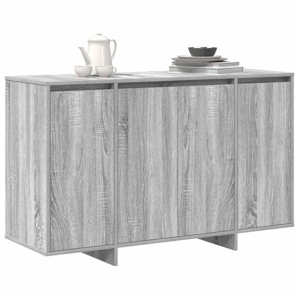 vidaXL Sideboard Grå sonoma 120 x 41 x 75 cm Konstruerat trä