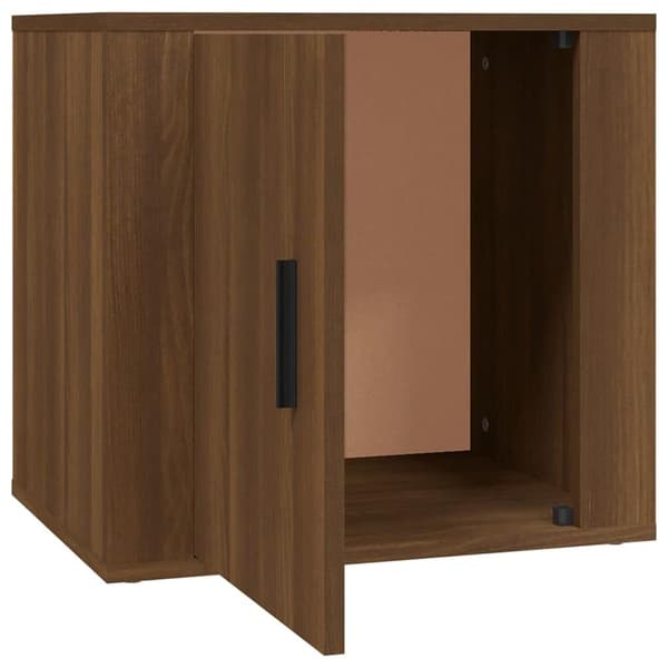 vidaXL Nattbord brun eik 50x39x47 cm