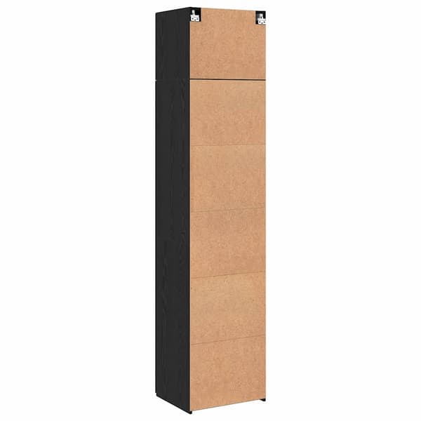 vidaXL Serviesskap 3 pcs Svart Eik